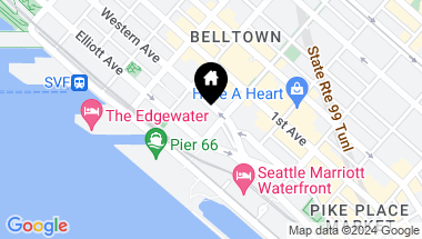 Map of 66 Bell Street #205, Seattle WA, 98121