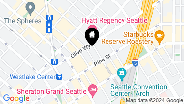 Map of 737 Olive Way #3800, Seattle WA, 98101