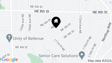 Map of 17116 NE 5th Place , -4107, Bellevue WA, 98008