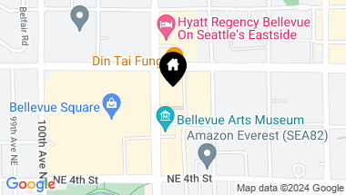 Map of 650 Bellevue Way NE Unit: 2506, Bellevue WA, 98004