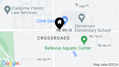 Map of 14019 NE 8th, Bellevue WA, 98007