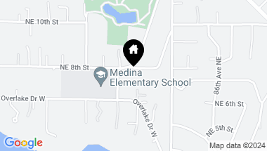 Map of 8115 NE 8th Street, Medina WA, 98039