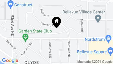 Map of 9652 Evergreen Drive, Bellevue WA, 98004