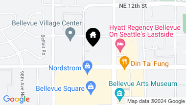 Map of 889 103rd Avenue NE #502, Bellevue WA, 98004