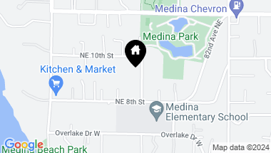 Map of 851 80th Avenue NE, -4743, Medina WA, 98039