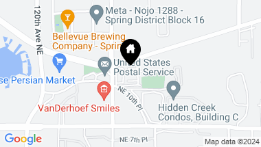 Map of 12447 NE 11th Lane #B5, Bellevue WA, 98005