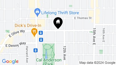 Map of 1111 E John Street #8, -5881 Unit: 8, Seattle WA, 98102