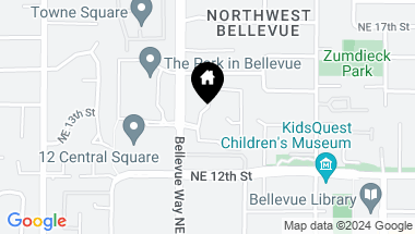 Map of 1308 Bellevue Way NE Unit: 2, Bellevue WA, 98004