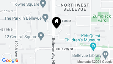 Map of 1308 Bellevue Way NE Unit: 7, Bellevue WA, 98004