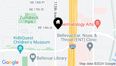 Map of 11205 NE 13th Lane, Bellevue WA, 98004