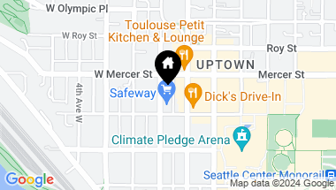 Map of 17 W Mercer Street #307, Seattle WA, 98119