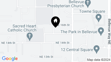 Map of 9804 NE 15th Street, Bellevue WA, 98004