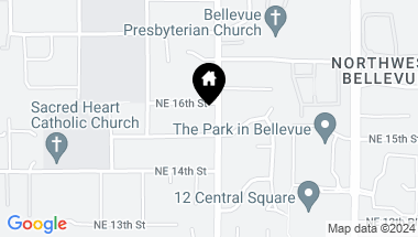 Map of 1515 100th Avenue NE, Bellevue WA, 98004
