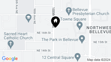 Map of 10005 NE 16th Place, Bellevue WA, 98004