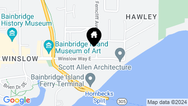 Map of 125 Ferncliff Avenue NE #E242, Bainbridge Island WA, 98110