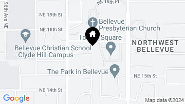 Map of 10116 NE 16th Place, Bellevue WA, 98004