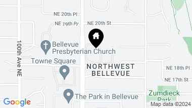 Map of 1754 Bellevue Way NE, Bellevue WA, 98004