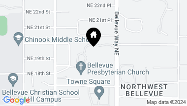 Map of 1802 101st Place NE #H4, Bellevue WA, 98004