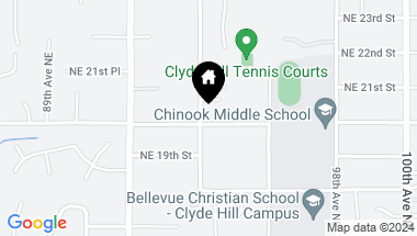 Map of 9404 NE 20th Street, Clyde Hill WA, 98004