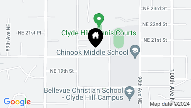 Map of 9436 NE 20th Street, Clyde Hill WA, 98004