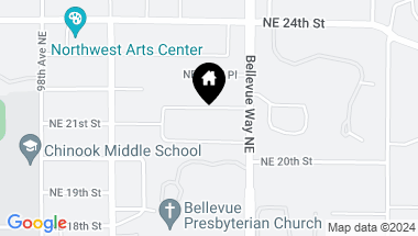 Map of 10241 NE 21st Place, Bellevue WA, 98004