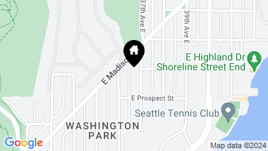 Map of 1127 37th Avenue E, Seattle WA, 98112