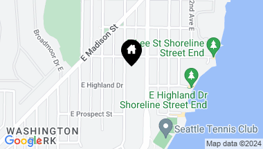 Map of 1212 39th Avenue E, Seattle WA, 98112