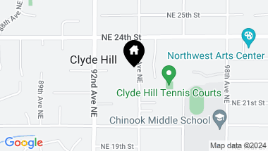 Map of 2217 94th Avenue NE, Clyde Hill WA, 98004