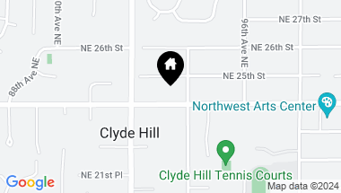 Map of 9320 NE 24th Street, Clyde Hill WA, 98004