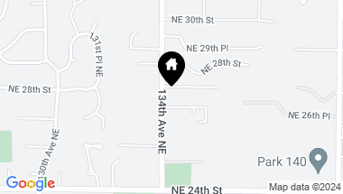 Map of 2638 134th Avenue NE, Bellevue WA, 98005