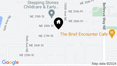 Map of 9838 NE 27th Street, Bellevue WA, 98004