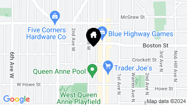 Map of 2120 1st Avenue W, Seattle WA, 98119