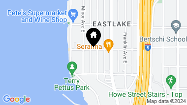 Map of 93 E Boston Street, Seattle WA, 98102
