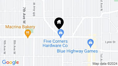 Map of 312 W McGraw Place, Seattle WA, 98119