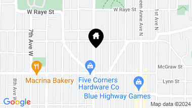 Map of 2438 3rd Avenue W, Seattle WA, 98119