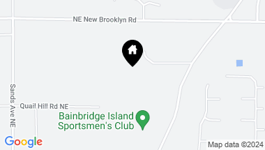 Map of 8679 NE Fox Den Lane, Bainbridge Island WA, 98110