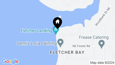 Map of 5340 NE Fletcher Landing, Bainbridge Island WA, 98110