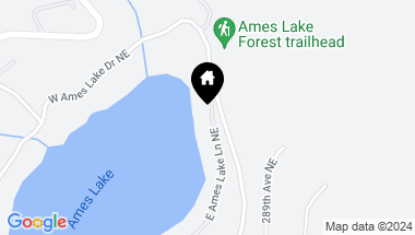 Map of 3829 E Ames Lake Lane NE, Redmond WA, 98053