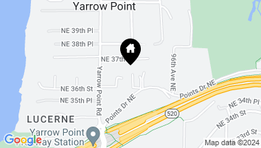 Map of 9298 Points Drive NE, Yarrow Point WA, 98004
