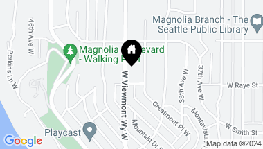 Map of 2612 W Viewmont Way W, -3019, Seattle WA, 98199