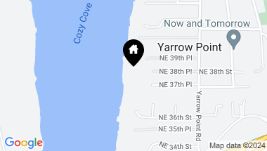 Map of 9010 NE 37th Place, Yarrow Point WA, 98004