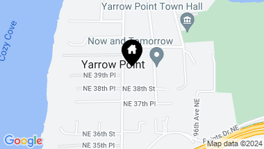Map of 3822 92nd Avenue NE, Yarrow Point WA, 98004
