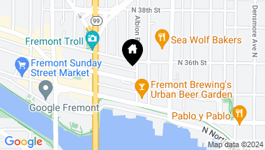 Map of 952 N 35th Street #202, Seattle WA, 98103