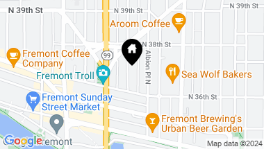 Map of 3624 Whitman Avenue N #3, Seattle WA, 98103