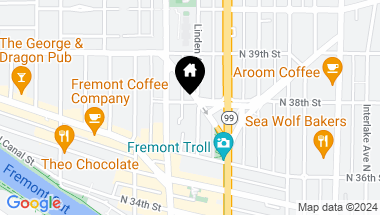 Map of 719 N 38th Street, Seattle WA, 98103
