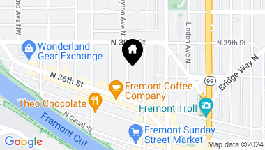 Map of 3636 Dayton Avenue N, Seattle WA, 98103