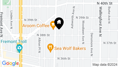 Map of 1308 N 38th Street, Seattle WA, 98103