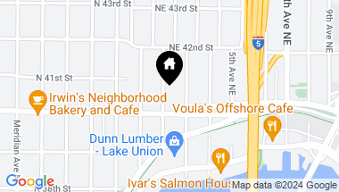 Map of 4018 2nd Avenue NE, Seattle WA, 98105