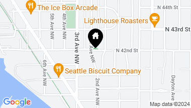 Map of 4138 Baker Avenue NW, Seattle WA, 98107