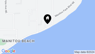 Map of 10455 & 10445 Manitou Beach Drive NE, Bainbridge Island WA, 98110